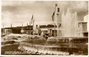 UK - Scotland. Empire Exhibition, 1938. Fountain Palace of Engineering    *RPPC