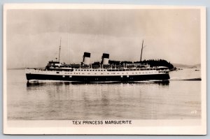 RPPC~Canada~TEV Princess Marguerite Passenger Ship~PM 1950~Real Photo Postcard