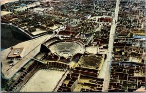 Postcard Italy Pompei Birds eye view