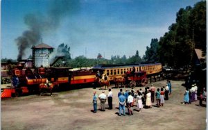 1960s Calico Railroad and Stage Coach Knott's Berry Farm Buena Park CA Postcard