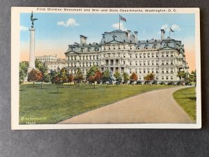 War & State Departments Washington DC Litho Postcard H2194081928