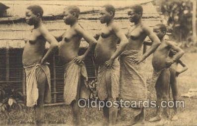 Congo Belge African Nude Unused 