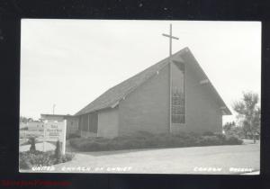 RPPC CONDON OREGON UNITED CHURCH OF CHRIST VINTAGE REAL PHOTO POSTCARD