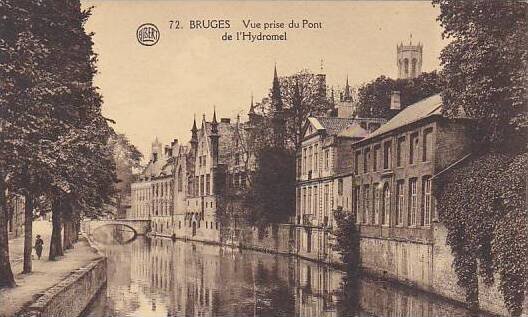 Belgium Bruges Vue prise du Pont de l'Hydromel