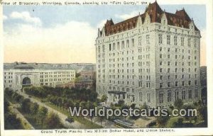 Two Million Dollar Hotel, & Union Station Winnipeg Canada Unused 