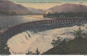 Western Montana , 1930s-40s ; Thompson Falls , Clark's Fork River , Dam
