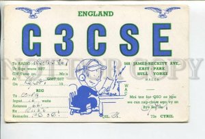 462929 USSR England York Hull radio QSL card