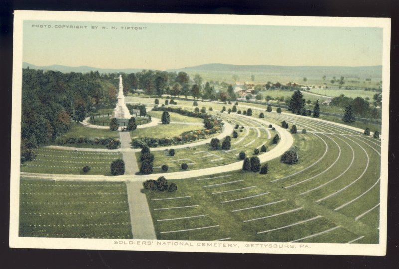 Gettsburg, Pennsylvania/PA Postcard, Soldiers' National Cemetery