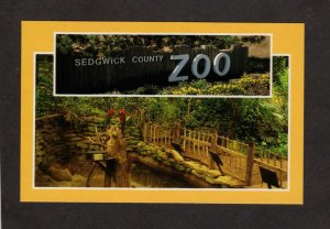 KS Sedgwick County Ct Zoo Animals Birds Wichita Kansas Postcard