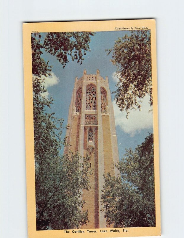 Postcard The Carillon Tower, Lake Wales, Florida