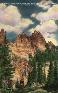 Vintage Postcard Bighorn Crags Idaho Primitive Area Hoodoo Basin Scenic Idaho ID