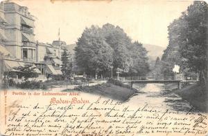 Br35655 Baden Baden Parthie in der Lichtenthaler Alee germany