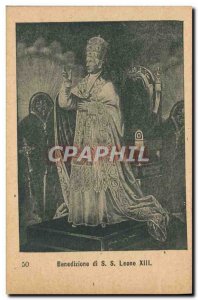 Old Postcard Pope Benedizione SS di Leone XIII