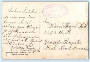 Germany Postcard Post Office Neustadt am Taunus Bohemia Observation Tower c1910