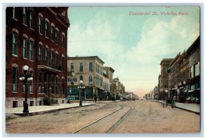 c1910s Commercial St. Drug Store View Waterloo Iowa IA Unposted Vintage Postcard