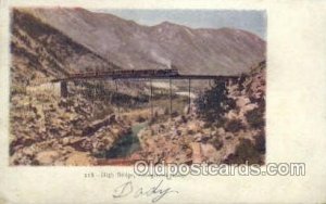 High Bridge Train, Trains, Locomotive  1906 