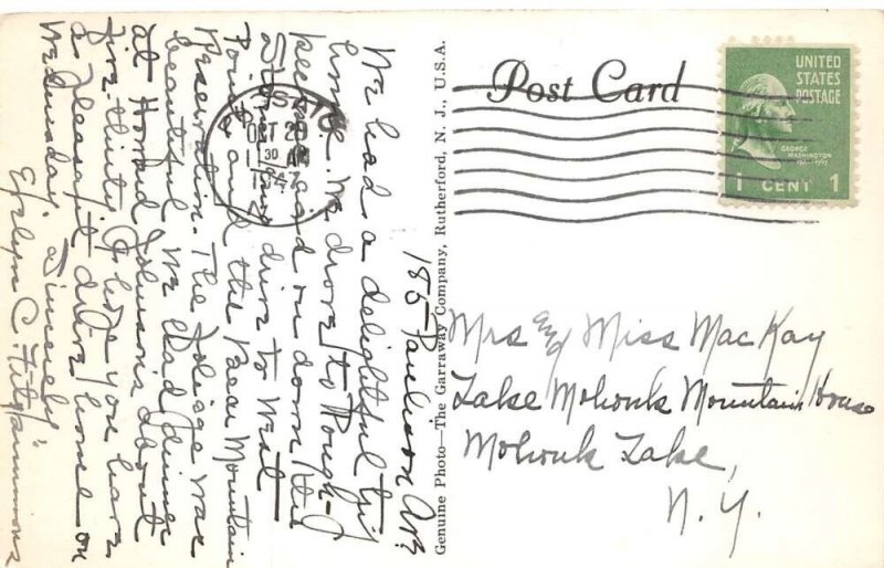 Passiac New Jersey Old First Reformed Church Real Photo Vintage Postcard AA72174