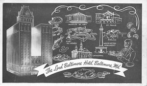 Lord Baltimore Hotel Baltimore, Maryland MD Postcards