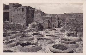 Italy Ostia Antica Horres Con Dolii Da Grano Real Photo