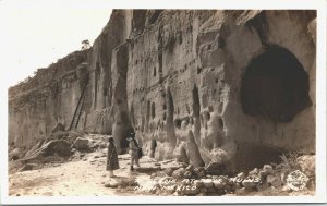 USA Scene Puye Ruins Indians New Mexico Vintage RPPC 03.59