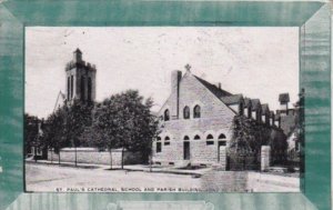 Church St Paul's Cathedral School and Parish Buliding Fond Du Lac Wiscon...