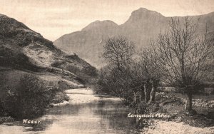 Vintage Postcard 1910s Langdale Pikes Cumbria England UK The Wyndham Series