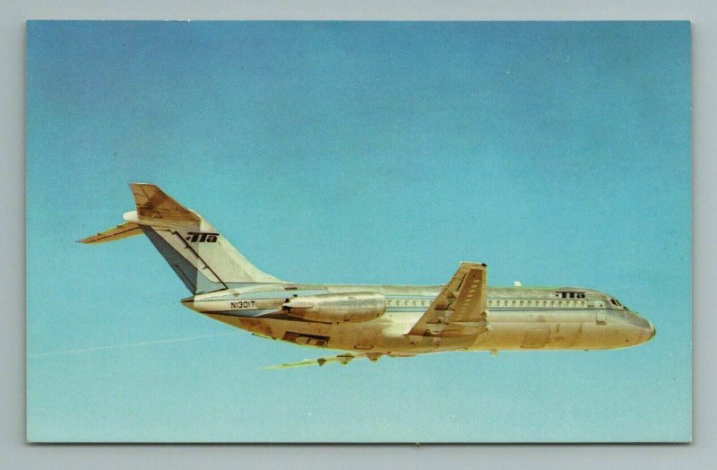 Douglas DC-9-14 Texas Plane Airline Airplane Vintage Postcard