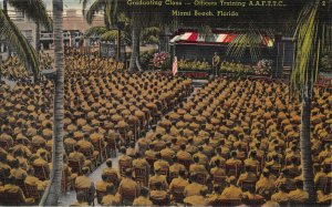 Graduatiion, Officers Training A.A.F.T.T.C., Miami Beach, FL,  Early Postcard