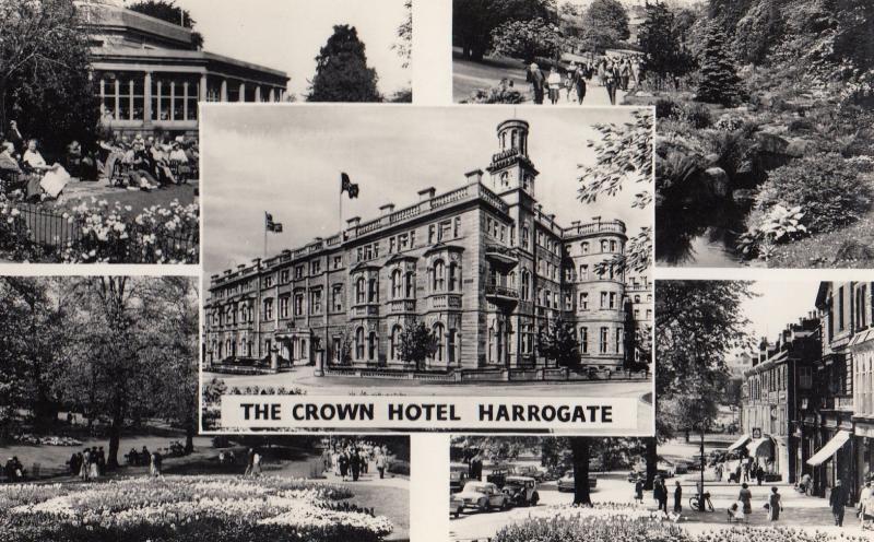 The Crown Hotel Harrogate Vintage Mint Real Photo Postcard