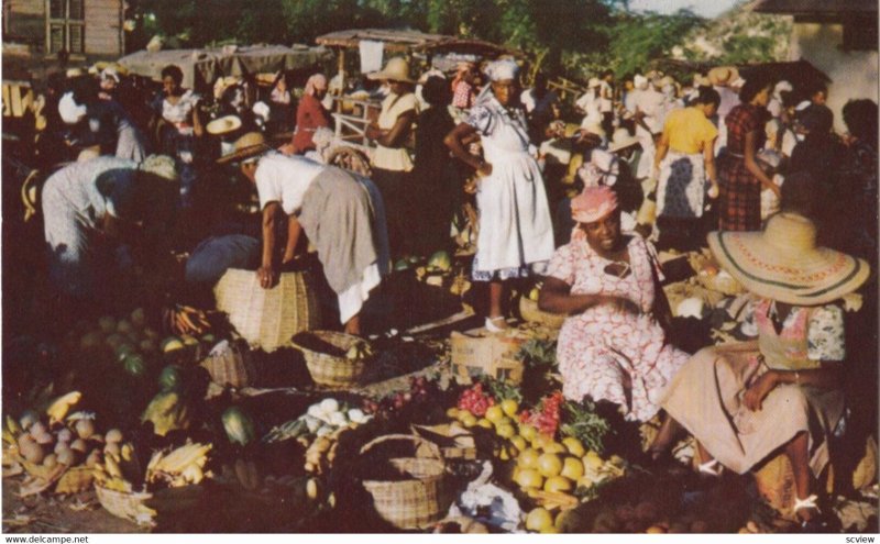 Jamaica , 1950-60s ; Market time