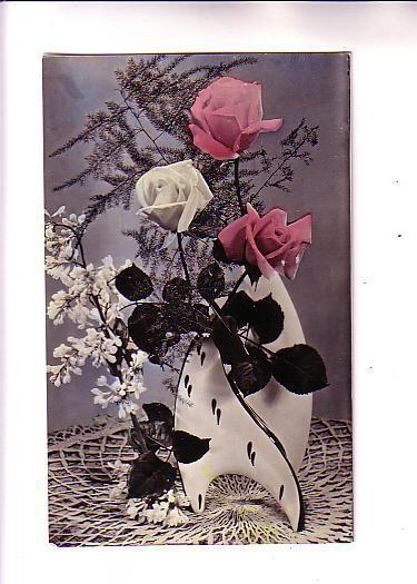 Photo, Deco Vase with Tinted Roses, Eastern Europe