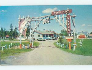 Unused Pre-1980 FISH SIGN THAT FISH FRY LODGE RESTAURANT Duluth MN B8422