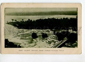 3151664 NIAGARA FALLS Goat Island Bridge from Tower Vintage PC