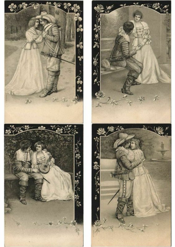 FANTAISIE GREETINGS FANTASY Pre-1930 in ALBUM 270 CPA (L4383)