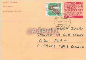 Entier Postal Switzerland 1992 Paris