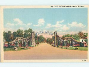 Unused Linen POSTCARD FROM Castalia - Near Sandusky Ohio OH HM9173