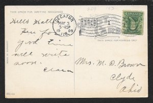 James Millikin Univ Buildings Decatur IL Used c1909