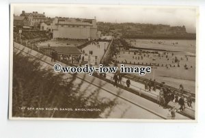 tq0114 - Yorks - Parade, Spa, & South Side Beach, at Bridlington - postcard