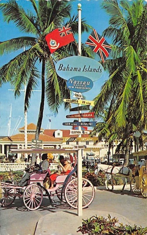 Crossroads of Bahamas, Rawson Square Nassau Barbados West Indies 1966 