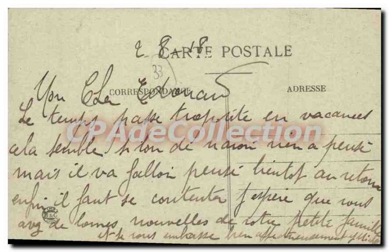 Old Postcard Arcachon Boulevard Walk