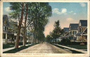 RICHMOND HILL LONG ISLAND NY Herald Avenue Old Postcard