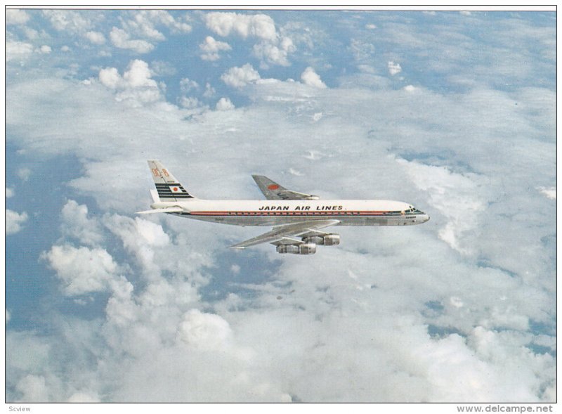 Japan Air Lines DC-8 Jet Courier Airplane , 60-70s