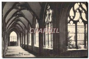 Postcard Old Kreuzgang im Basel Munster