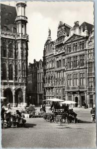 postcard RPPC Belgium Grand'Place - Brussels market square  (10-4940)