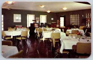 Lafayette Indiana~Cedar Crest Dining Room & Hotel Interior~1950s Postcard