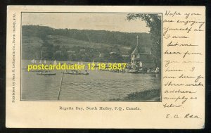 h5015 - NORTH HATLEY Quebec 1906 Regatta Day. Postcard by J.B. LeBaron