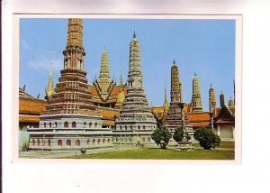 The Pagodas of The Emerald Buddha Temple, Bangkok, Thailand