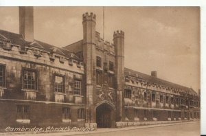 Cambridgeshire Postcard - Christ's College - Cambridge - Ref 19422A