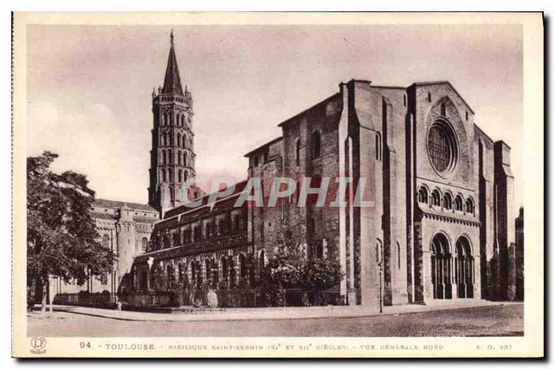 Postcard Old Toulouse Basilique Saint Sernin