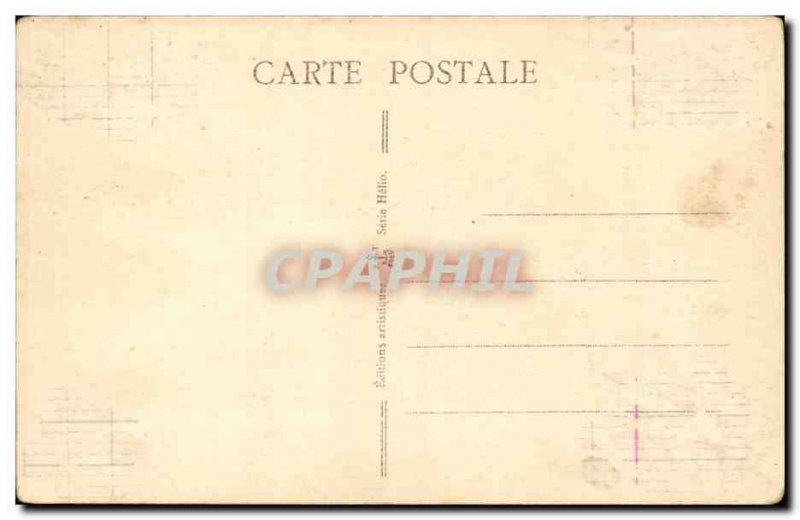 Fantasy - Men - Sunset - Man in darkness - Old Postcard